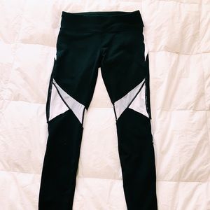 black & white mesh fabletics leggings
